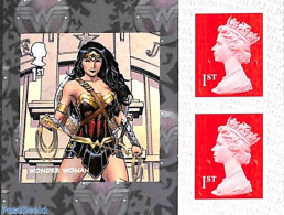 Great Britain 2021 Wonder Woman Booklet Pane S-a, Mint NH, Art - Comics (except Disney) - Autres & Non Classés