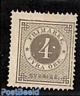 Sweden 1872 4o, Grey, Perf. 14, Unused, Unused (hinged) - Nuovi