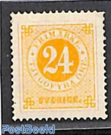 Sweden 1872 24o, Perf. 14, Unused, Unused (hinged) - Ongebruikt