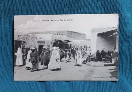 *B-Dlc-02*- Cp19 - OUDJDA : Rue Du Marché - Altri & Non Classificati