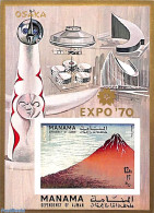 Manama 1970 Expo 70 S/s, Imperforated, Mint NH, Sport - Various - Mountains & Mountain Climbing - World Expositions - Escalada