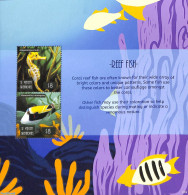 Saint Vincent 2021 Reef Fish 2v M/s, Mint NH, Nature - Fish - Fische