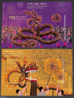 Hong Kong 2021 Dragon Dance 2 S/s, Mint NH, Various - Folklore - Nuovi