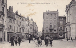 CPA  VALENCE 26 - Place Du Théâtre - Rue E. Augier - Valence