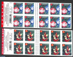 Belgium 2021 Christmas, 2 Booklets S-a, Mint NH, Religion - Various - Christmas - Stamp Booklets - Toys & Children's G.. - Ungebraucht