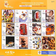 Colombia 2021 Sweets 10v M/s, Mint NH, Health - Food & Drink - Alimentación