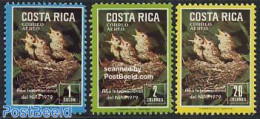 Costa Rica 1979 Year Of The Child 3v, Unused (hinged), Nature - Various - Birds - Year Of The Child 1979 - Costa Rica