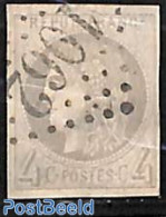 France 1870 4c Grey, Used, Postmark: 1962, Used Stamps - Usati