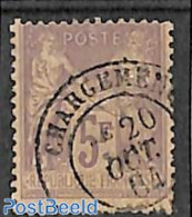 France 1877 5fr, Lila, Used, Used Stamps - Oblitérés