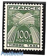 France 1953 Postage Due, 100Fr, Stamp Out Of Set, Mint NH - Otros & Sin Clasificación