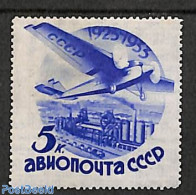 Russia, Soviet Union 1934 5K, With WM, Stamp Out Of Set, Unused (hinged), Transport - Aircraft & Aviation - Nuevos