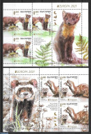 Bulgaria 2021 Europa, Endangered Animals 2 Out Of Booklet, Without Value, Not Valid For Postage., Mint NH, History - N.. - Ongebruikt