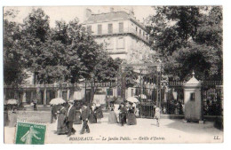 (33) Bordeaux 376, LL, Le Jardin Public, Grille D'Entrée - Bordeaux