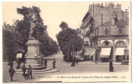 (33) 352, Bordeaux , LL 17, La Place De La Statue De Tourny Et Cours Du Jardin Public, D'un Carnet - Bordeaux