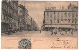 (33) 296, Bordeaux, R & JD, Cours De L'Intendance, Tramway, Dos Non Divisé, état ! - Bordeaux