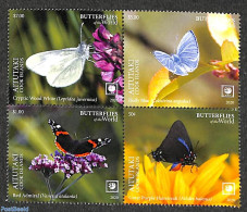 Aitutaki 2020 Butterflies 4v [+], Mint NH, Nature - Butterflies - Aitutaki