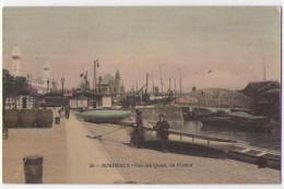 (33) Bordeaux 051, CCCC 26 Colorisée, Vue Des Quais, Un Ponton - Bordeaux