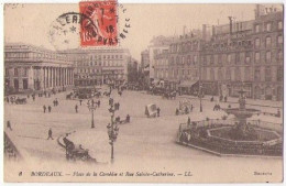 (33) 018, Bordeaux, LL 8, Place De La Comédie Et Rue Sainte Catherine, état ! - Bordeaux