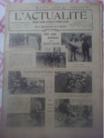 L'Actualité N°626 Mahmoud Chefket-Pacha Cyclisme P Guignard Tennis Chantilly Aviateur Brindejonc Tsar Russe Jeanne D'Arc - 1900 - 1949