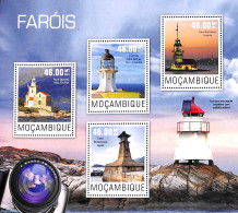 Mozambique 2014 Lighthouses 4v M/s, Mint NH, Various - Lighthouses & Safety At Sea - Faros