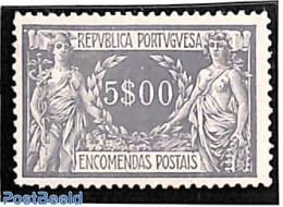 Portugal 1920 Parcel Stamp 5.00, Stamp Out Of Set, Unused (hinged) - Nuovi