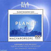 Hungary 2021 Planet Budapest S/s, Mint NH, Nature - Environment - Unused Stamps