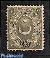 Turkey 1867 10pa Bronzegreen, Not Issued, Unused (hinged) - Autres & Non Classés