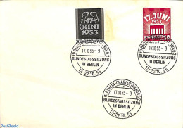 Germany, Berlin 1955 Uprising In DDR 2v, FDC (spots On Cover), First Day Cover - Otros & Sin Clasificación