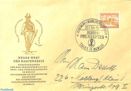 Germany, Berlin 1953 Exposition Hall 1v, FDC, First Day Cover - Andere & Zonder Classificatie