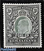 British Somalia 1904 3R, SPECIMEN, Unused (hinged) - Somalilandia (Protectorado ...-1959)