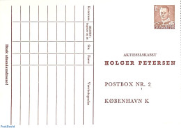 Denmark 1953 Private Postcard Holger Petersen, Unused Postal Stationary - Lettres & Documents