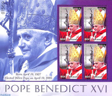 Micronesia 2005 Pope Benedict XVI M/s, Mint NH, Religion - Pope - Papi