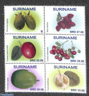 Suriname, Republic 2021 Fruit 6v [++], Mint NH, Nature - Fruit - Frutta