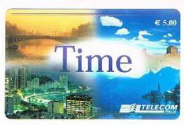 ITALIA - TELECOM - C&C 6554 (REMOTE) - TIME EURO 5,00    SC. 07.2004 CODICE TMC - USATA  - RIF. CP - [2] Sim Cards, Prepaid & Refills
