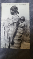 CPA -  DAKAR - SENEGAL - FEMME OUOLOF ET SON ENFANT - COLLECTION FORTIER - Sénégal