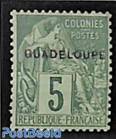 Guadeloupe 1891 5c, Stamp Out Of Set, Unused (hinged) - Nuevos