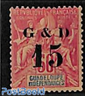 Guadeloupe 1903 15c On 50c, Stamp Out Of Set, Unused (hinged) - Unused Stamps