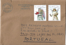 GIBRALTAR Cover To Azores Christmas Stamps - Gibilterra