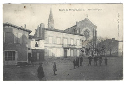 - Castets - En - Dorthe ( Gironde ) : Place De L 'Eglise - Autres & Non Classés
