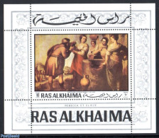 Ras Al-Khaimah 1970 Painting Murillo S/s, Mint NH, Religion - Christmas - Art - Paintings - Noël
