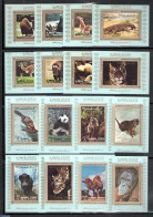 Ajman 1973 Animals 16 S/s, Mint NH, Nature - Animals (others & Mixed) - Bears - Cat Family - Monkeys - Reptiles - Sea .. - Ajman