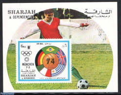 Sharjah 1972 Football S/s, Mint NH, History - Sport - Flags - Football - Olympic Games - Schardscha