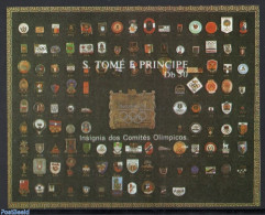 Sao Tome/Principe 1988 Olympic Games S/s Silver Sign, Imperforated, Mint NH, Sport - Olympic Games - Sao Tome And Principe