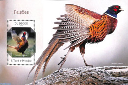 Sao Tome/Principe 2014 Pheasants S/s, Mint NH, Nature - Birds - Poultry - São Tomé Und Príncipe