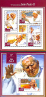 Sao Tome/Principe 2015 Pope John Paul II 2 S/s, Mint NH, Religion - Pope - Religion - Pausen