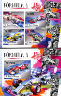 Sao Tome/Principe 2016 Formula 1 2 S/s, Mint NH, Sport - Transport - Autosports - Automobiles - Coches