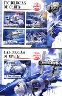 Sao Tome/Principe 2016 Space Technology 2 S/s, Mint NH, Transport - Space Exploration - Sao Tome En Principe