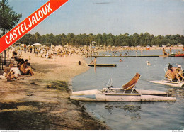 Casteljaloux (47) - La Plage Du Lac De Clarens - Pédalos - Éditions Combier - 1987 Cpm - Casteljaloux