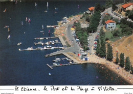 Saint-Étienne (42) - Vue Aérienne Du Port Et De La Plage De Saint-Victor- Éditions De La Morlandière - 1987 Cpm - Saint Etienne