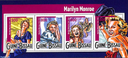 Guinea Bissau 2015 Marilyn Monroe 4v M/s, Mint NH, Performance Art - Marilyn Monroe - Movie Stars - Schauspieler